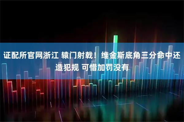 证配所官网浙江 辕门射戟！维金斯底角三分命中还造犯规 可惜加罚没有