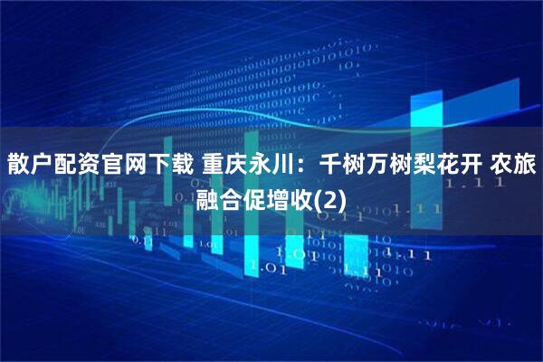 散户配资官网下载 重庆永川：千树万树梨花开 农旅融合促增收(2)